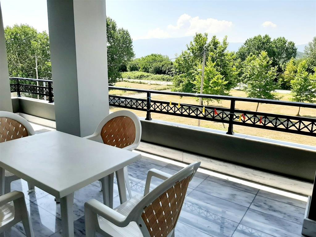 Apartmánový dom Stelios - balkón - zájazd autobusovou a individuálnou dopravou CK Turancar - Grécko, Olympská riviéra, Nei Pori