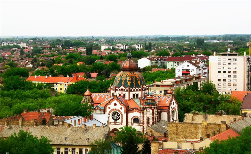 CK Turancar, autobusový poznávací zájazd, Balkán, Srbsko, Subotica, panoráma mesta