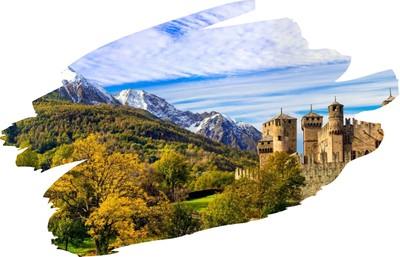 Autobusový poznávací zájazd CK Turancar, Údolie Aosta - Mont Blanc a Turín, hrad Fenis