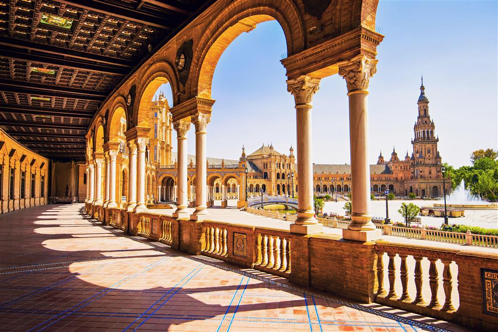 CK Turancar, Letecký poznávací zájazd, Španielsko, Andalúzia s pobytom pri mori,Sevilla, Plaza de Espana