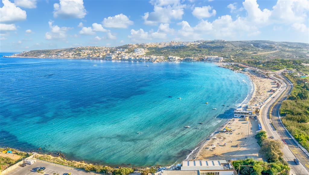 . Letecký poznávací zájazd CK Turancar, Malta – historická mozaika, Landscape with Mellieha